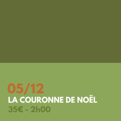 Atelier - La couronne de Noël