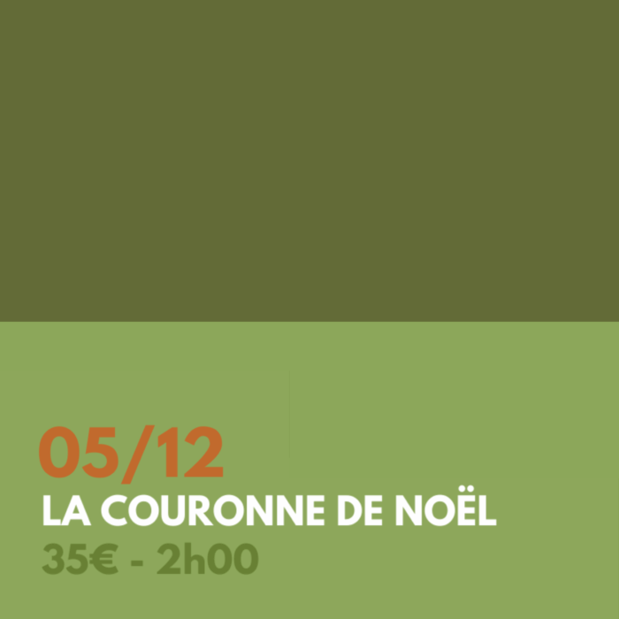 Atelier - La couronne de Noël