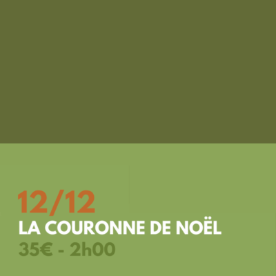 Atelier - La couronne de Noël