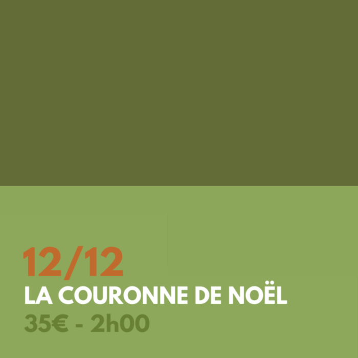 Atelier - La couronne de Noël