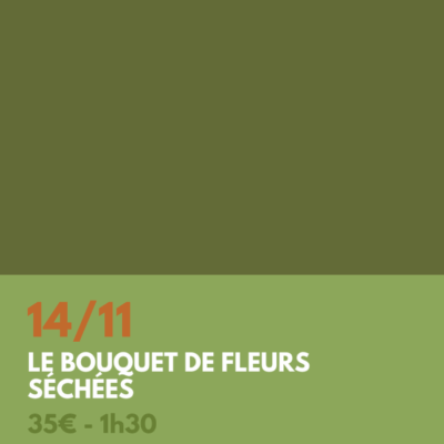 Atelier - Le bouquet de fleurs séchées