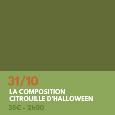 Atelier - La composition citrouille d’Halloween