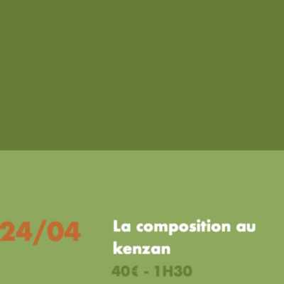 La composition au kenzan