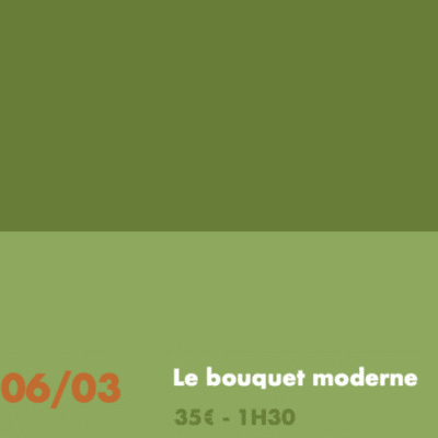 Le bouquet moderne